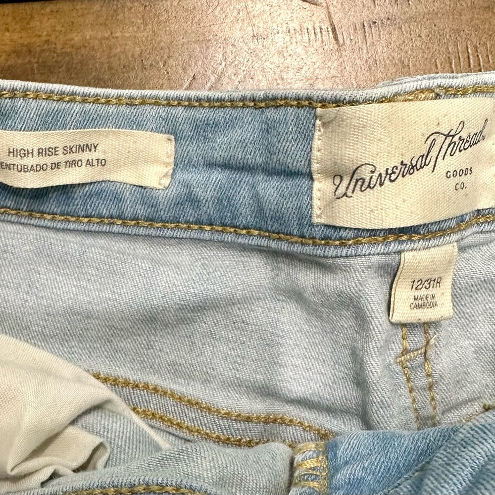 Universal Thread High Rise Skinny Jeans Bundle 2 Pairs Size 12 (31R)‎ - Picture 6 of 6